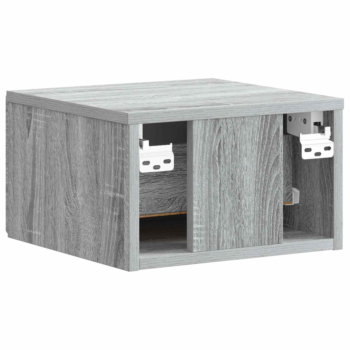 Wall-Mounted Bedside Cabinet 2 pcs Grey Sonoma Engineered Wood