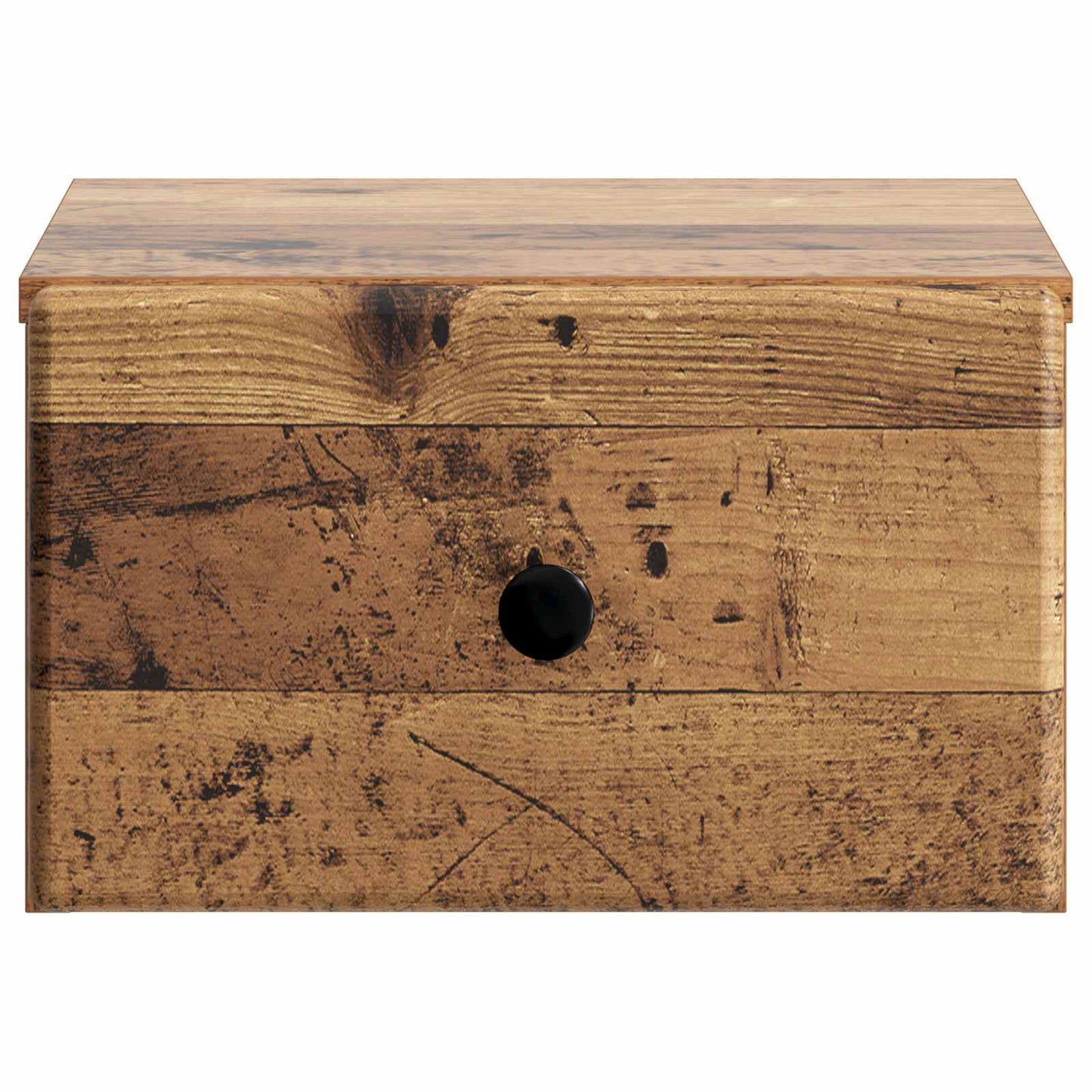 Wall-Mounted Bedside Cabinet Old Wood 34.5 x 33 x 20 cm