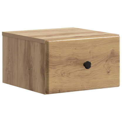 Wall-Mounted Bedside Cabinet 2 pcs Artisan Oak Engineered Wood