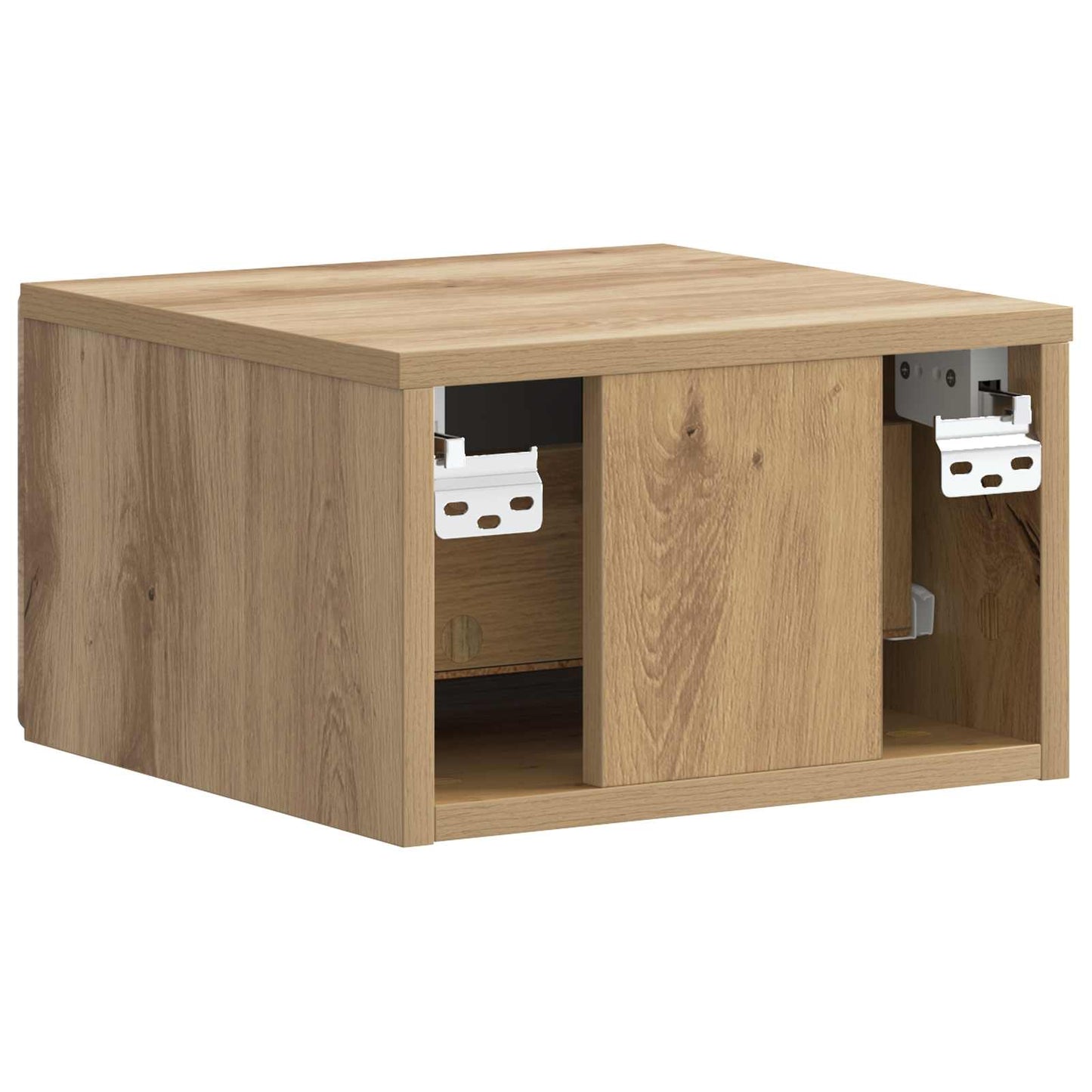 Wall-Mounted Bedside Cabinet 2 pcs Artisan Oak Engineered Wood