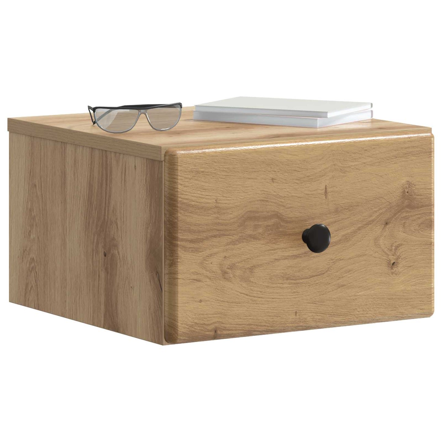 Wall-Mounted Bedside Cabinet 2 pcs Artisan Oak Engineered Wood