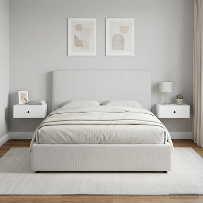 Wall-Mounted Bedside Cabinet 2 pcs White 49 x 34.5 x 20 cm