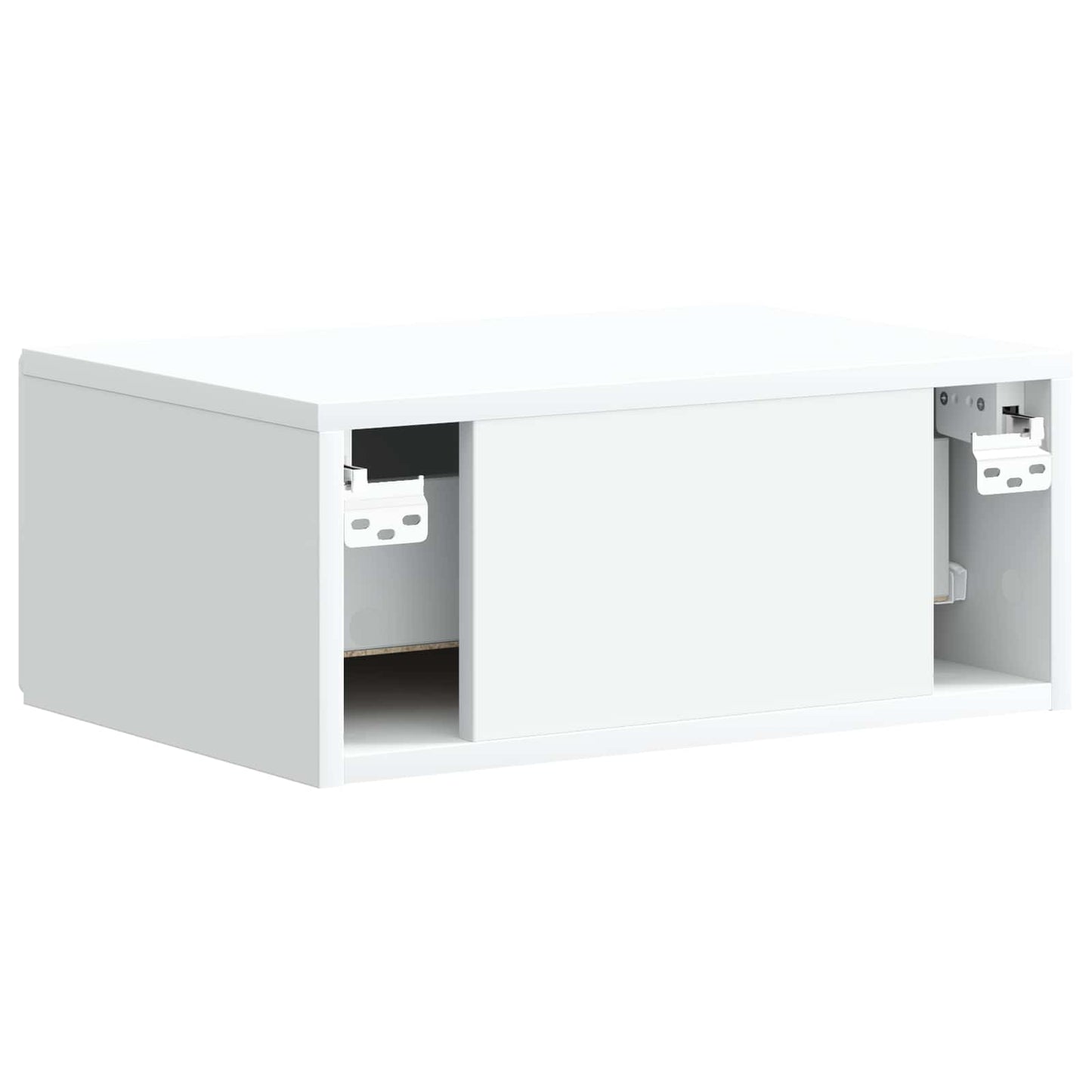 Wall-Mounted Bedside Cabinet 2 pcs White 49 x 34.5 x 20 cm