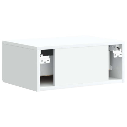 Wall-Mounted Bedside Cabinet 2 pcs White 49 x 34.5 x 20 cm