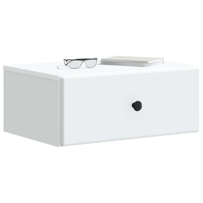 Wall-Mounted Bedside Cabinet 2 pcs White 49 x 34.5 x 20 cm