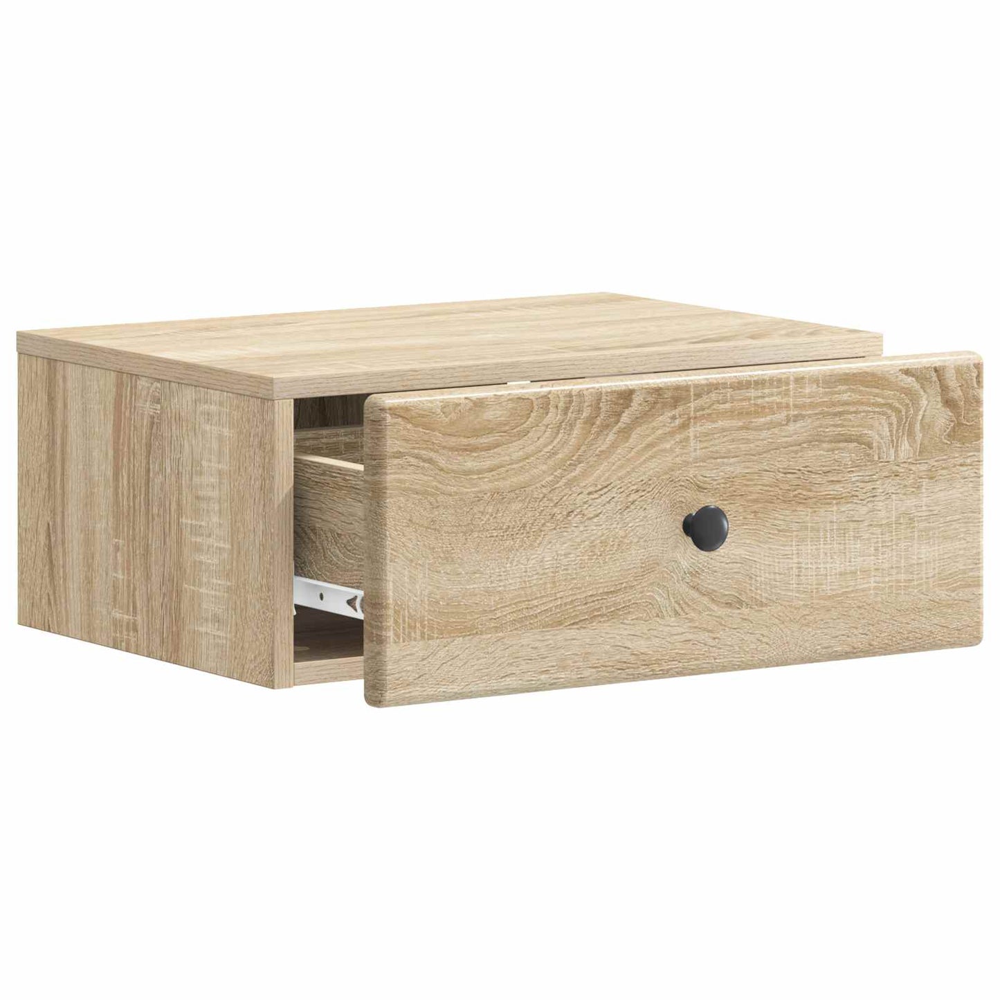 Wall-Mounted Bedside Cabinet Sonoma Oak 49 x 34.5 x 20 cm