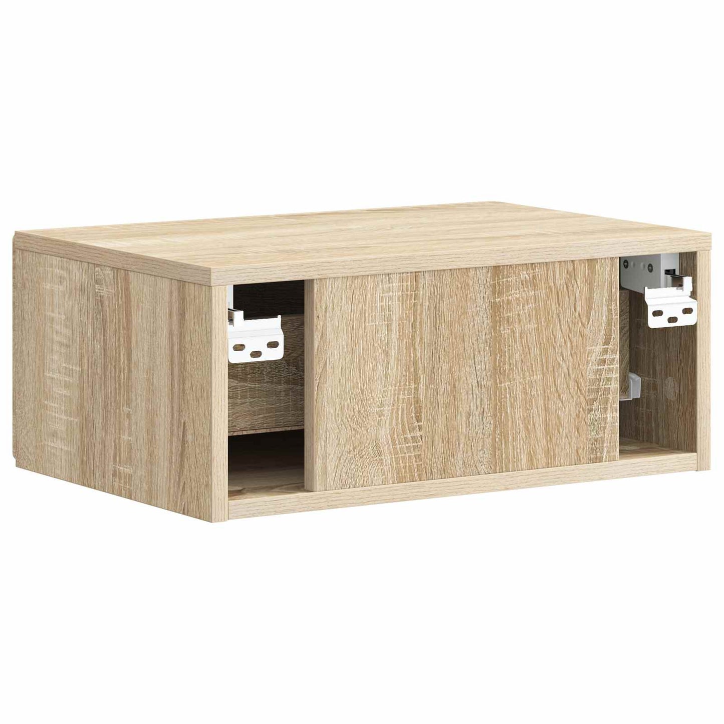 Wall-Mounted Bedside Cabinet Sonoma Oak 49 x 34.5 x 20 cm