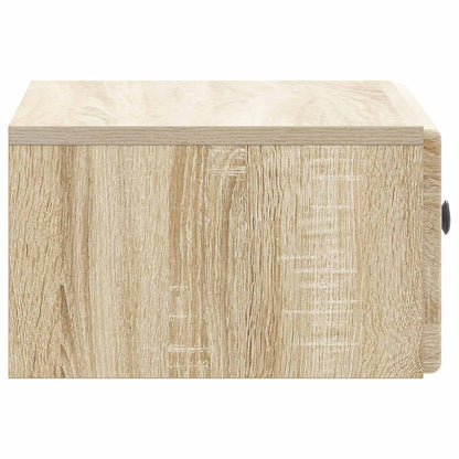Wall-Mounted Bedside Cabinet Sonoma Oak 49 x 34.5 x 20 cm