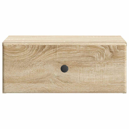 Wall-Mounted Bedside Cabinet 2 pcs Sonoma Oak 49 x 34.5 x 20 cm