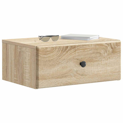 Wall-Mounted Bedside Cabinet 2 pcs Sonoma Oak 49 x 34.5 x 20 cm