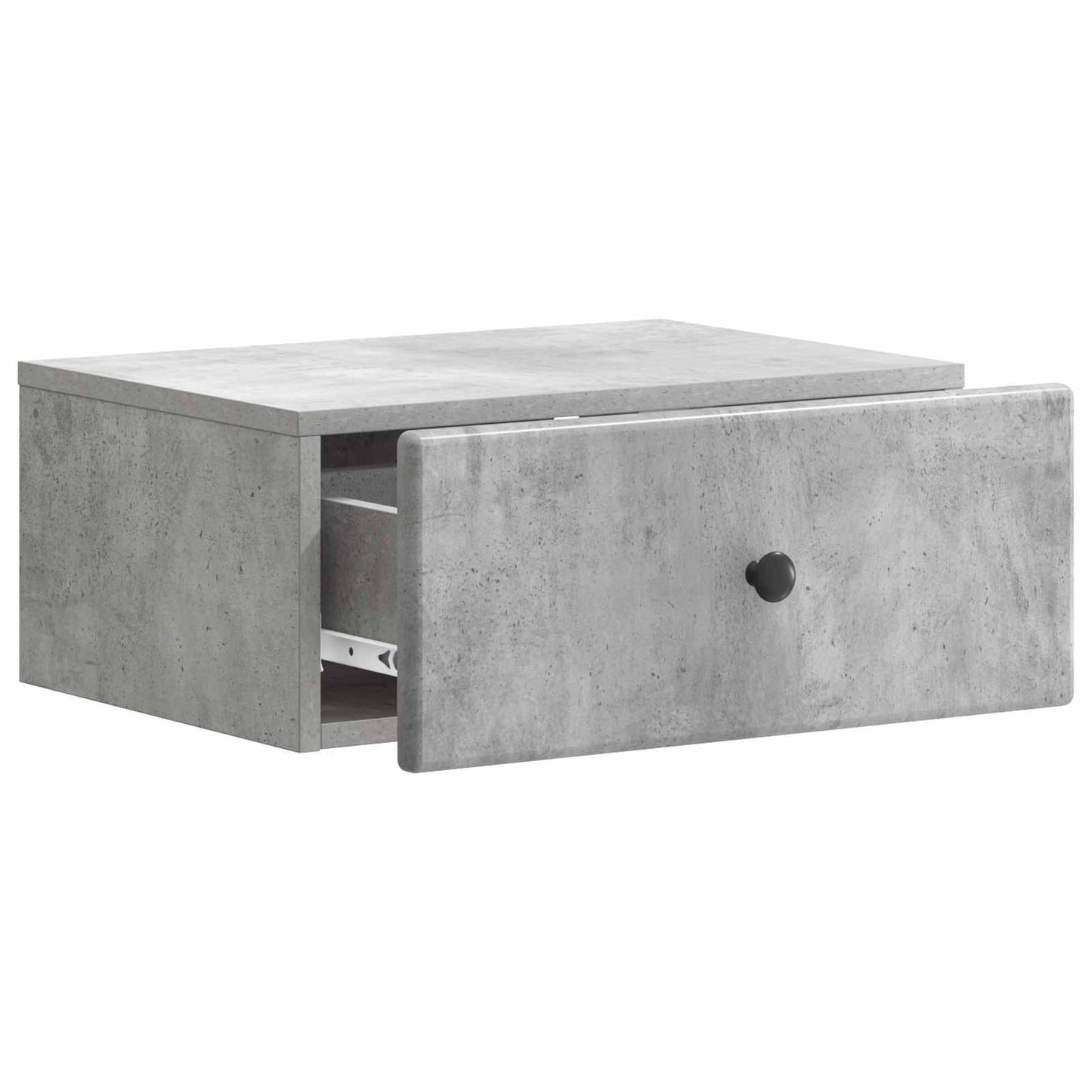 Wall-Mounted Bedside Cabinet 2 pcs Concrete Grey