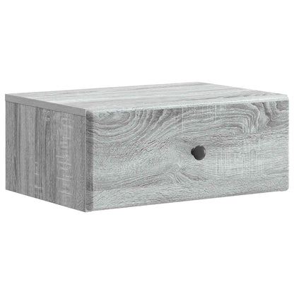 Wall-Mounted Bedside Cabinet 2 pcs Grey Sonoma Engineered Wood