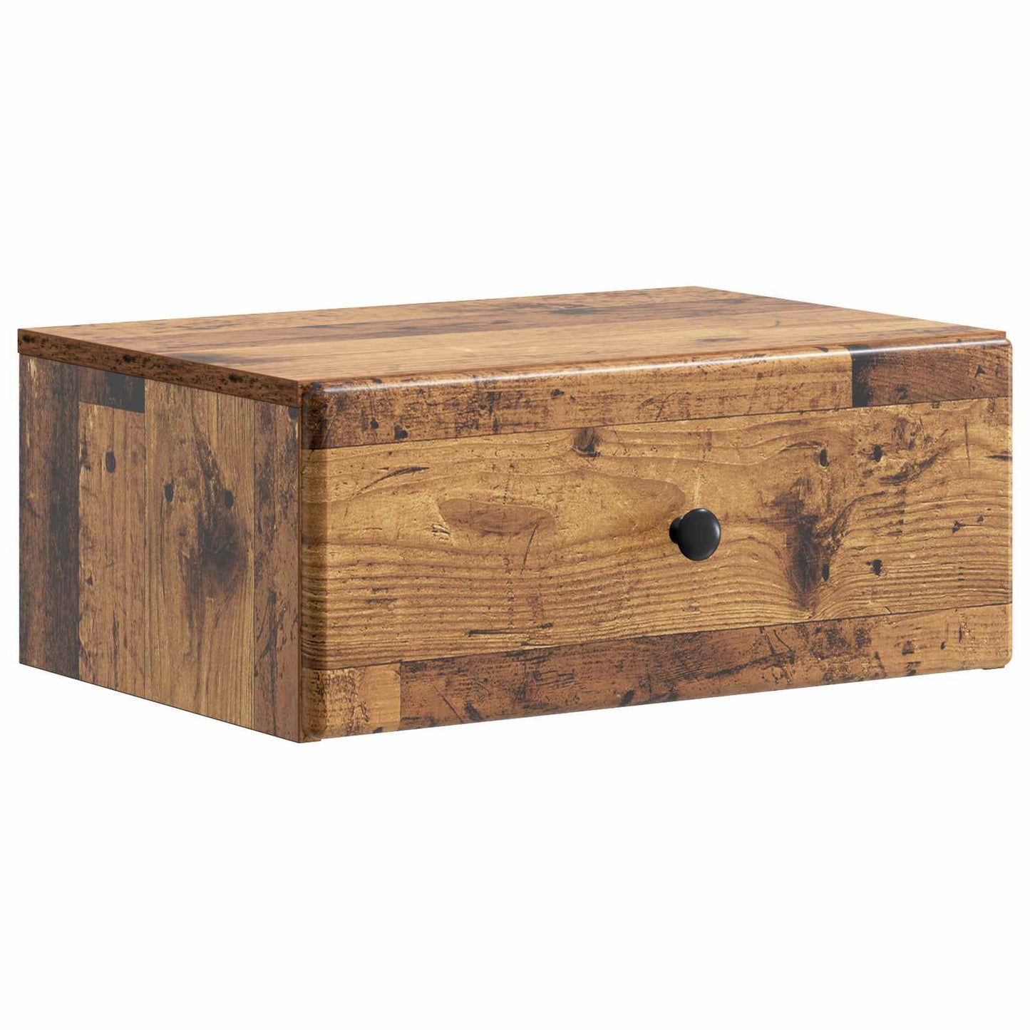 Wall-Mounted Bedside Cabinet Old Wood 49 x 34.5 x 20 cm