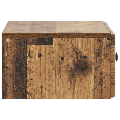 Wall-Mounted Bedside Cabinet 2 pcs Old Wood 49 x 34.5 x 20 cm