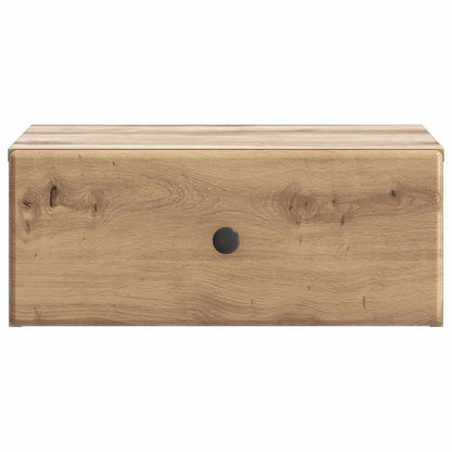 Wall-Mounted Bedside Cabinet Artisan Oak 49 x 34.5 x 20 cm