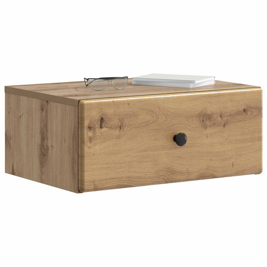 Wall-Mounted Bedside Cabinet Artisan Oak 49 x 34.5 x 20 cm