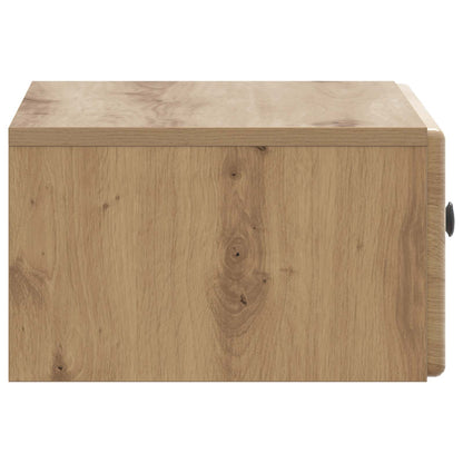 Wall-Mounted Bedside Cabinet Artisan Oak 49 x 34.5 x 20 cm