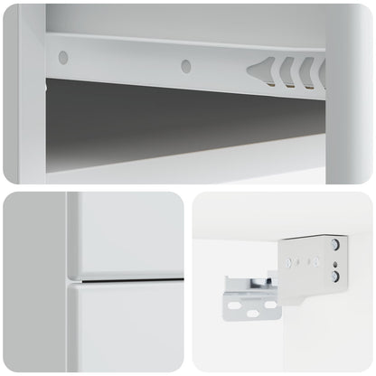 Wall-Mounted Bedside Cabinet 2 pcs White 34.5 x 33 x 40 cm