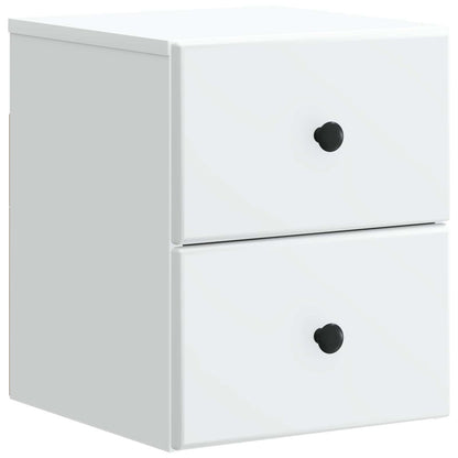Wall-Mounted Bedside Cabinet 2 pcs White 34.5 x 33 x 40 cm