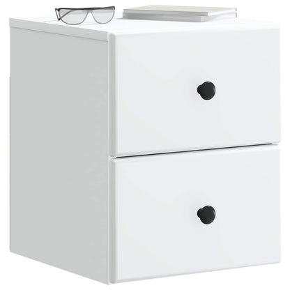 Wall-Mounted Bedside Cabinet 2 pcs White 34.5 x 33 x 40 cm