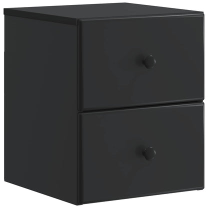 Wall-Mounted Bedside Cabinet Black 34.5 x 33 x 40 cm