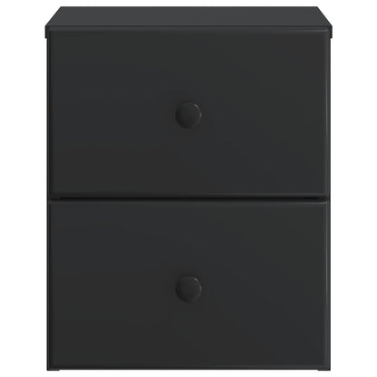 Wall-Mounted Bedside Cabinet Black 34.5 x 33 x 40 cm