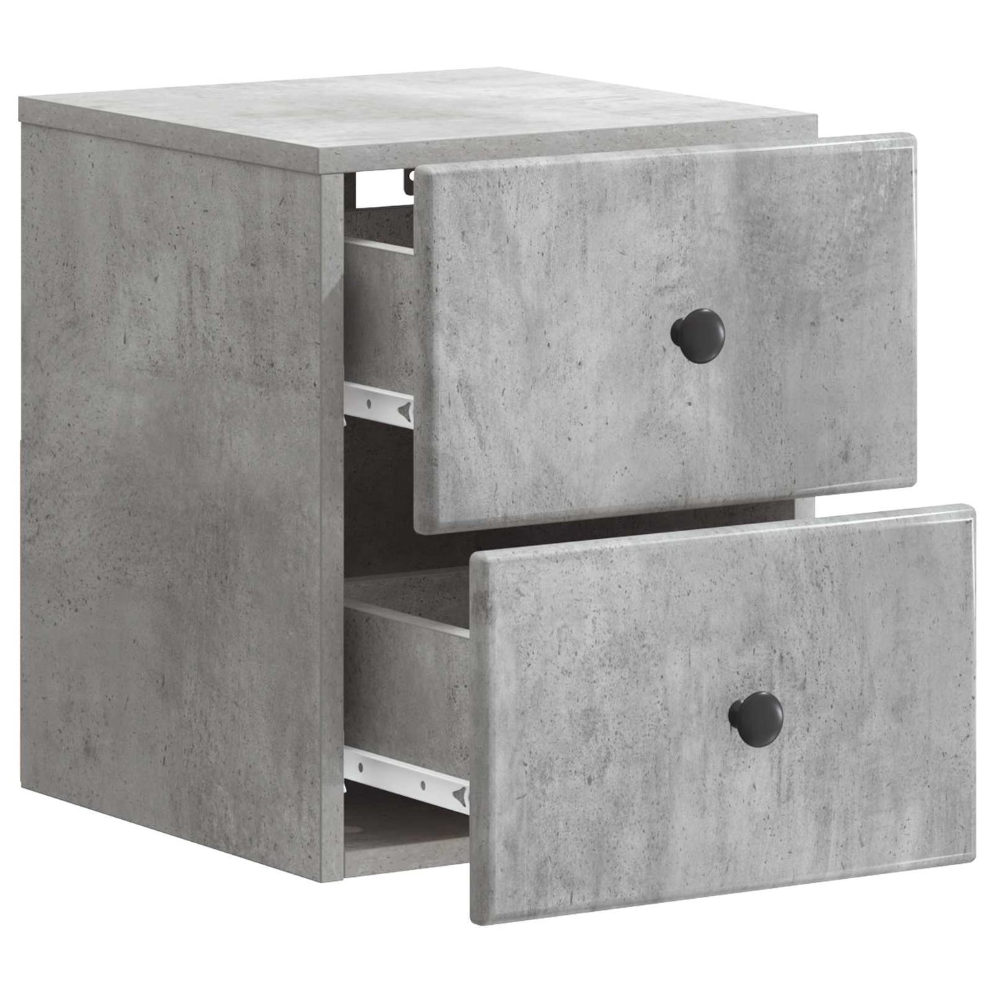 Wall-Mounted Bedside Cabinet Concrete Grey 34.5 x 33 x 40 cm