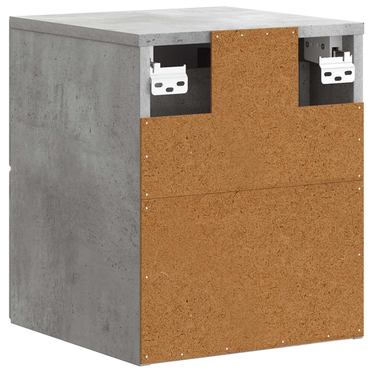Wall-Mounted Bedside Cabinet Concrete Grey 34.5 x 33 x 40 cm