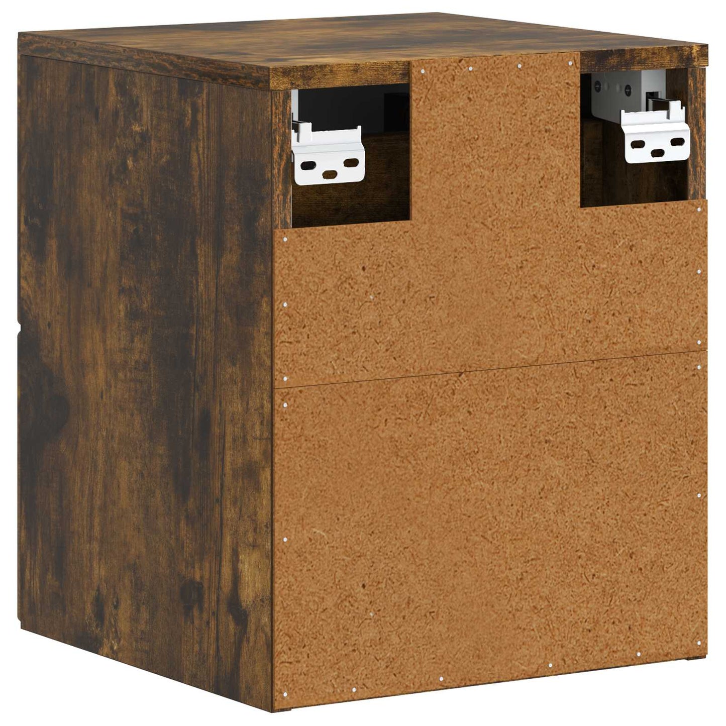 Wall-Mounted Bedside Cabinet 2 pcs Smoked Oak 34.5 x 33 x 40 cm