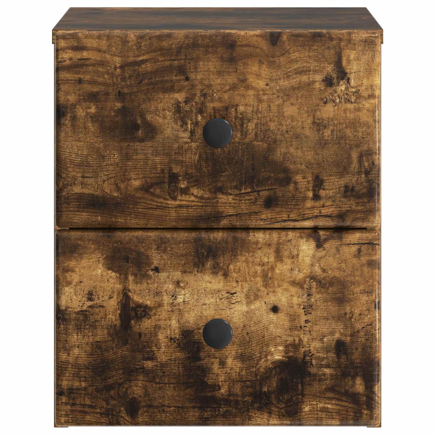Wall-Mounted Bedside Cabinet 2 pcs Smoked Oak 34.5 x 33 x 40 cm
