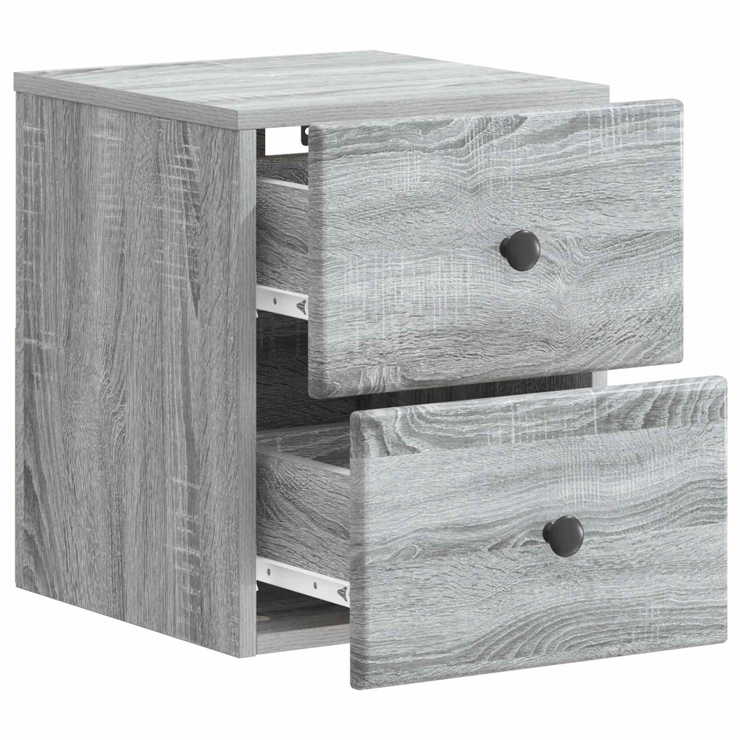 Wall-Mounted Bedside Cabinet Grey Sonoma 34.5 x 33 x 40 cm