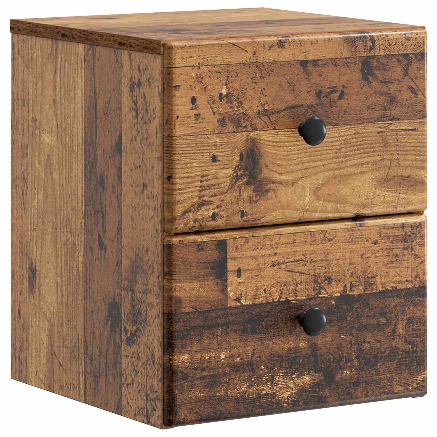 Wall-Mounted Bedside Cabinet Old Wood 34.5 x 33 x 40 cm