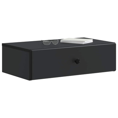 Wall-Mounted Side Table Black 59 x 34.5 x 17 cm Engineered Wood