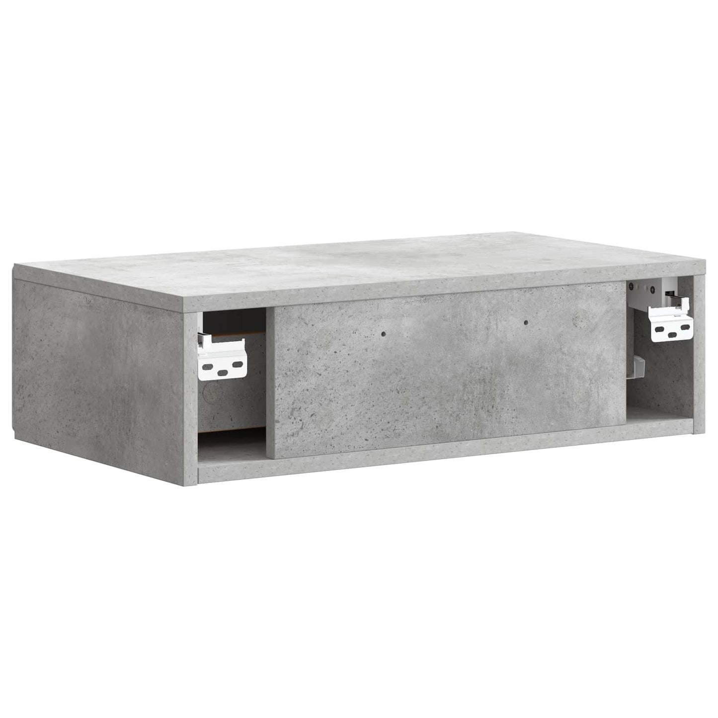 Wall-Mounted Side Table Concrete Grey 59 x 34.5 x 17 cm
