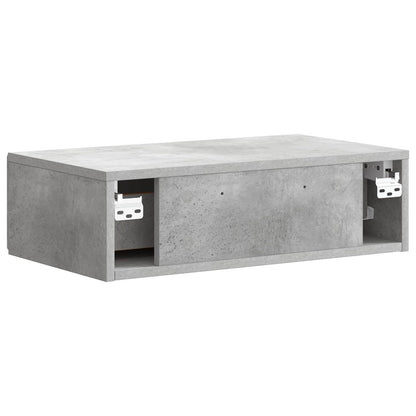 Wall-Mounted Side Table Concrete Grey 59 x 34.5 x 17 cm