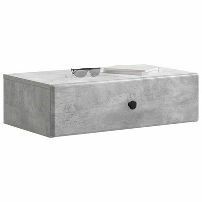 Wall-Mounted Side Table Concrete Grey 59 x 34.5 x 17 cm