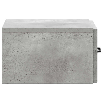 Wall-Mounted Side Table Concrete Grey 59 x 34.5 x 17 cm