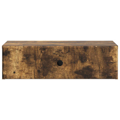 Wall-Mounted Side Table Smoked Oak 59 x 34.5 x 17 cm