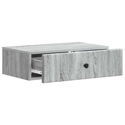 Wall-Mounted Side Table Grey Sonoma 59 x 34.5 x 17 cm