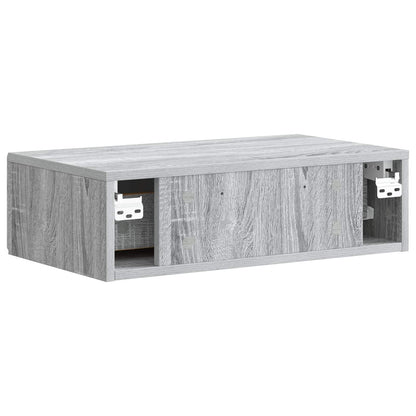 Wall-Mounted Side Table Grey Sonoma 59 x 34.5 x 17 cm