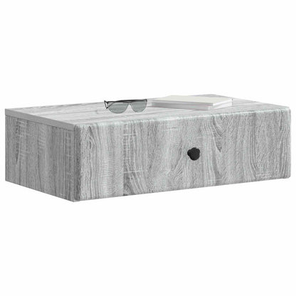 Wall-Mounted Side Table Grey Sonoma 59 x 34.5 x 17 cm