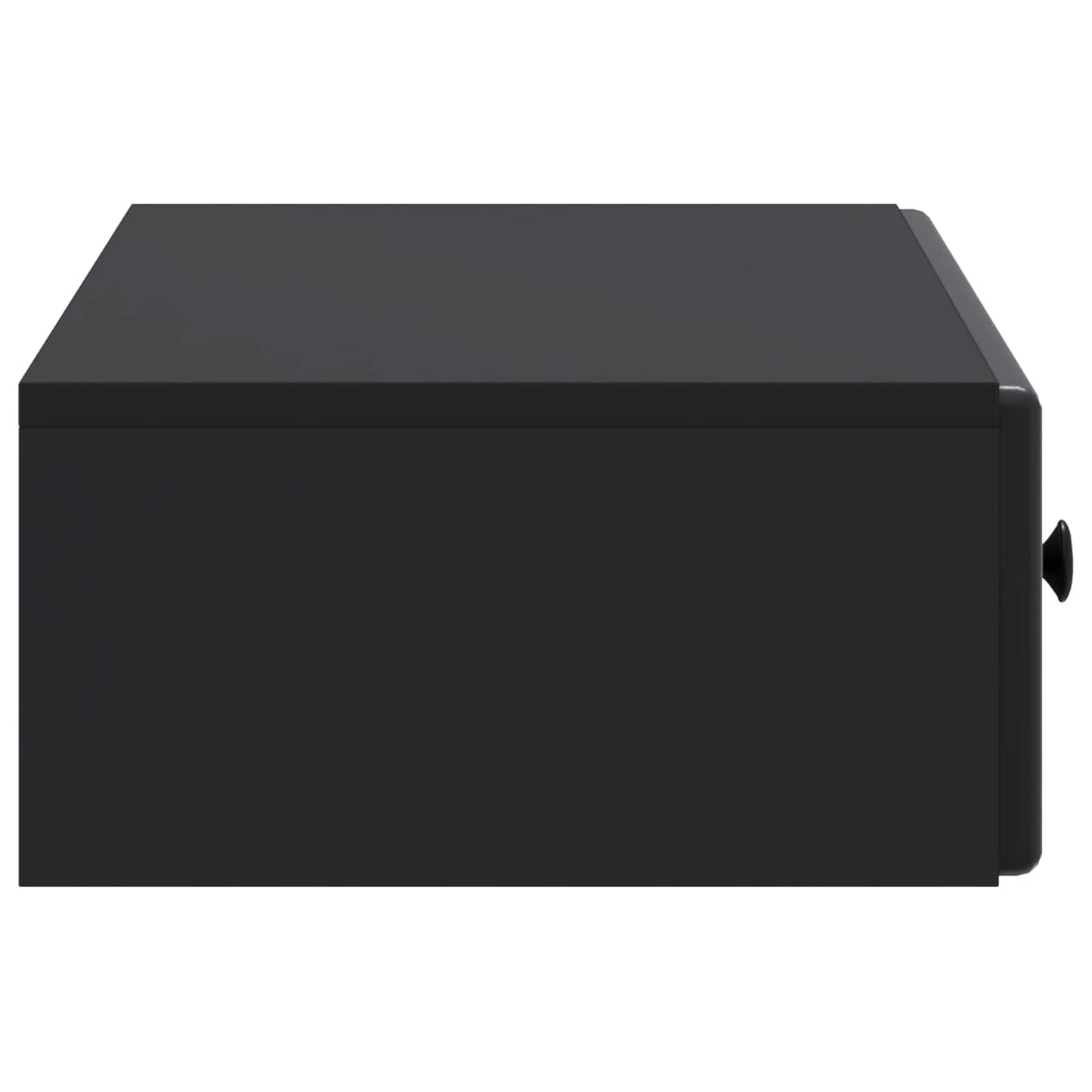 Wall-Mounted Side Table Wall-mounted Black 87.5 x 34.5 x 17 cm