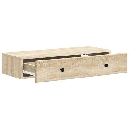 Wall-Mounted Side Table Sonoma Oak 87.5 x 34.5 x 17 cm
