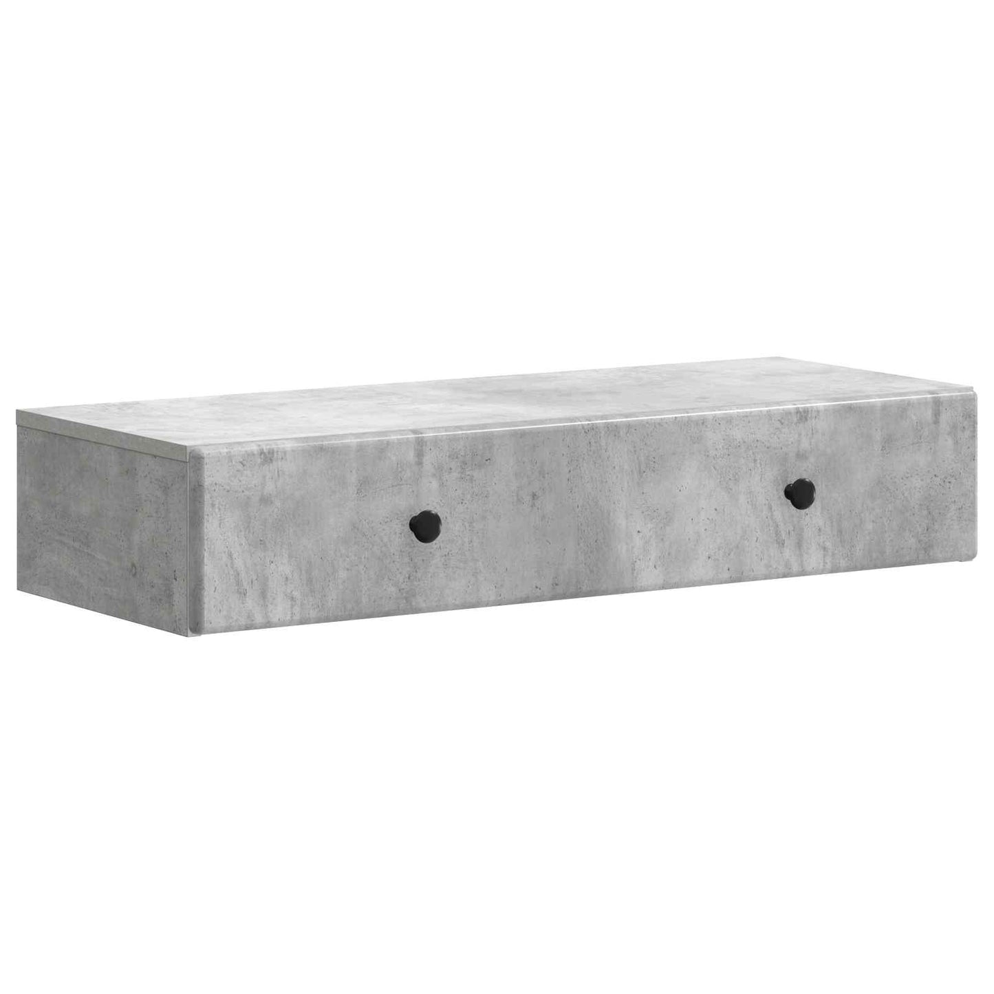 Wall-Mounted Side Table Concrete Grey 87.5 x 34.5 x 17 cm