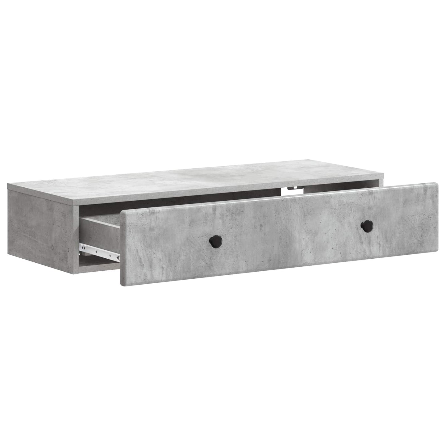 Wall-Mounted Side Table Concrete Grey 87.5 x 34.5 x 17 cm