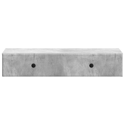 Wall-Mounted Side Table Concrete Grey 87.5 x 34.5 x 17 cm
