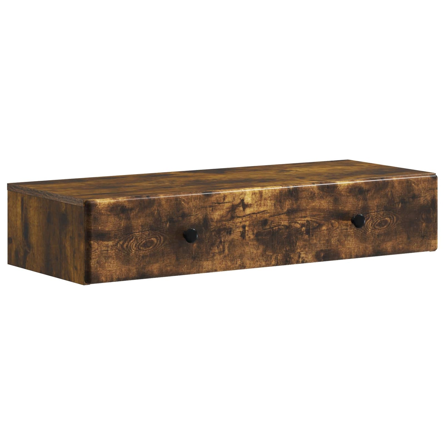 Wall-Mounted Side Table Smoked Oak 87.5 x 34.5 x 17 cm