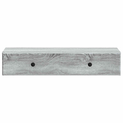 Wall-Mounted Side Table Grey Sonoma 87.5 x 34.5 x 17 cm