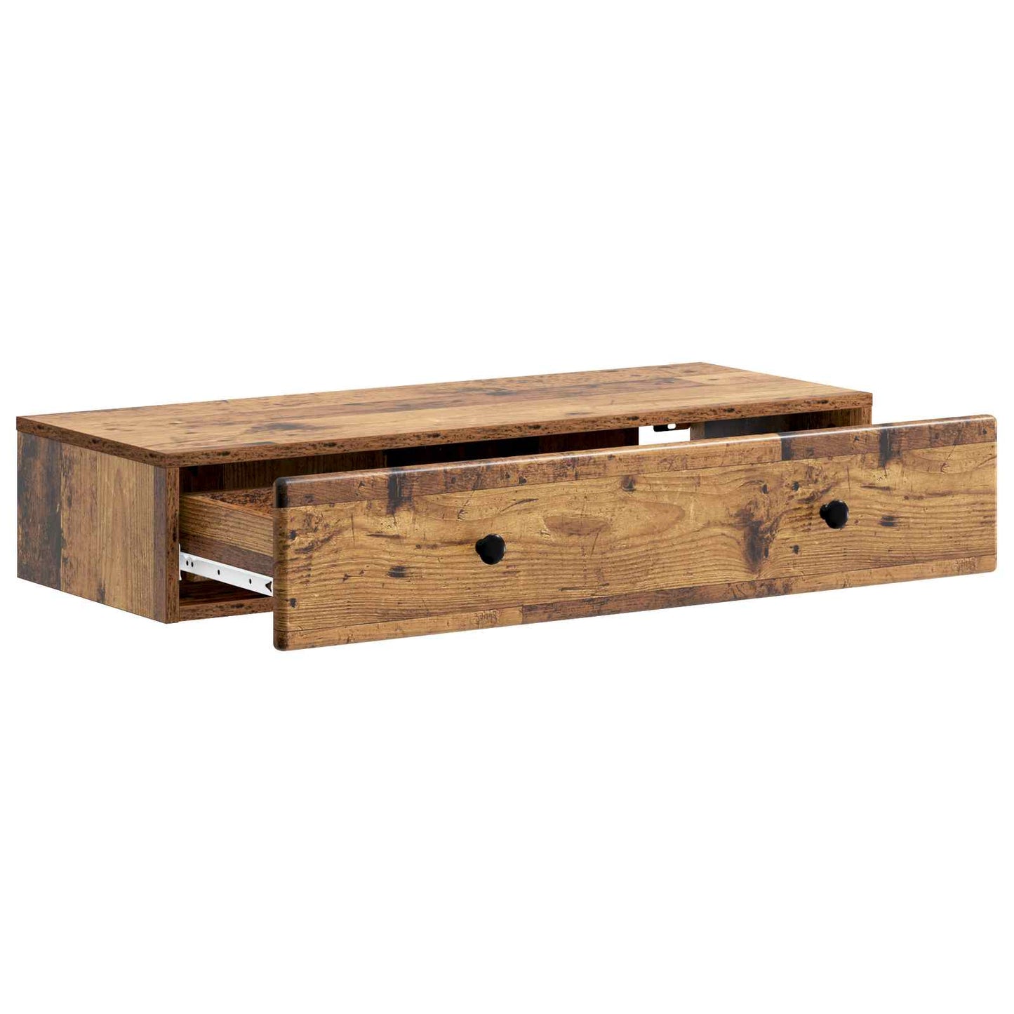 Wall-Mounted Side Table Old Wood 87.5 x 34.5 x 17 cm