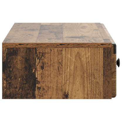 Wall-Mounted Side Table Old Wood 87.5 x 34.5 x 17 cm